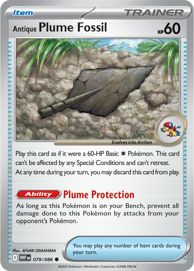 Antique Plume Fossil 079/086