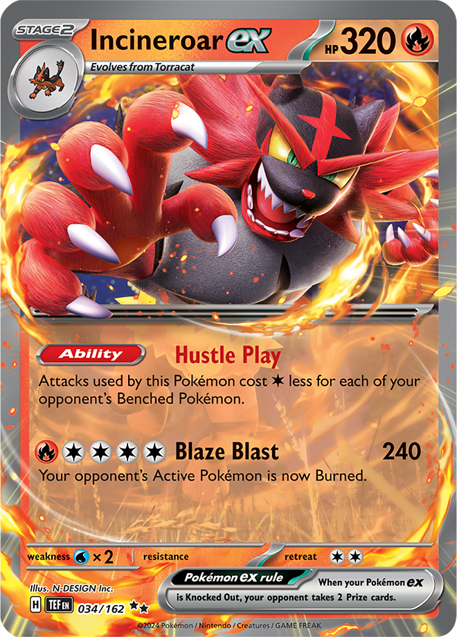 Incineroar ex 034/162