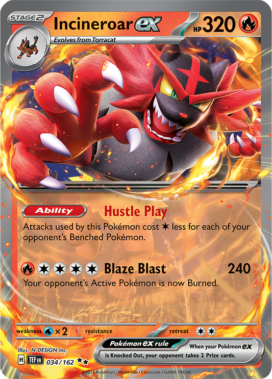 Incineroar ex 034/162
