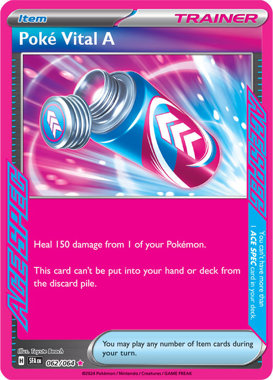 Poké Vital A 062/064 (ACE SPEC)