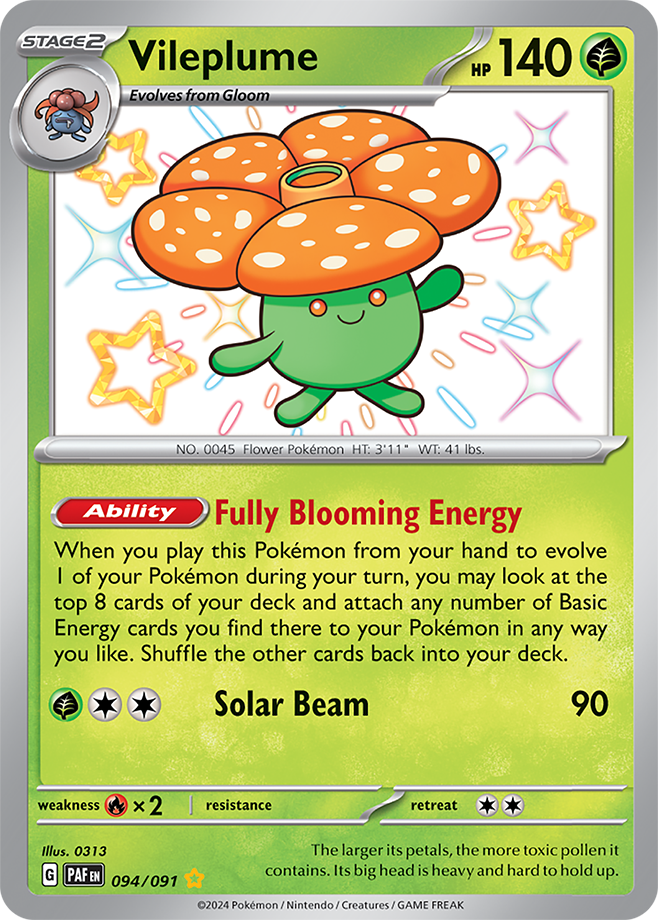 Vileplume 094/091 (Shiny Rare)