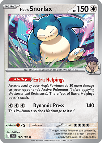 Hop's Snorlax 117/159
