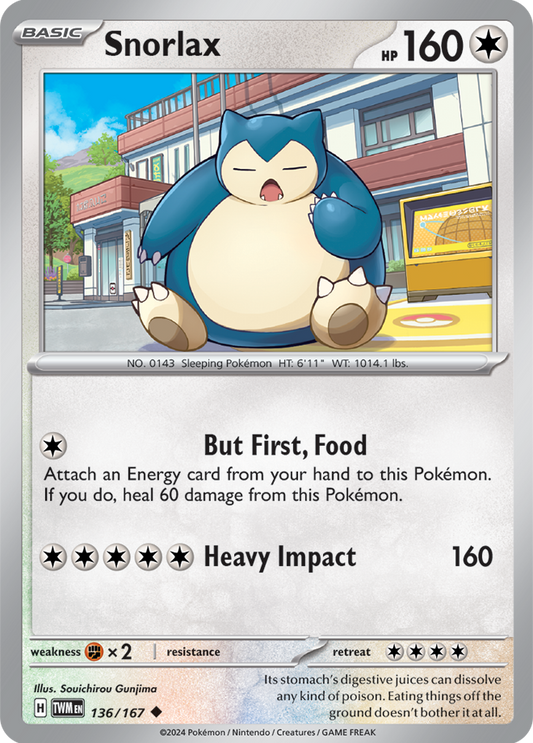 Snorlax 136/167
