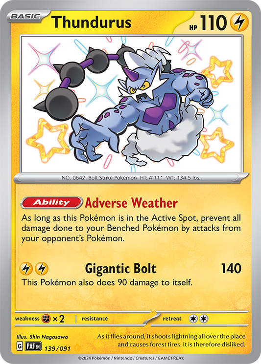 Thundurus 139/091 (Shiny Rare)