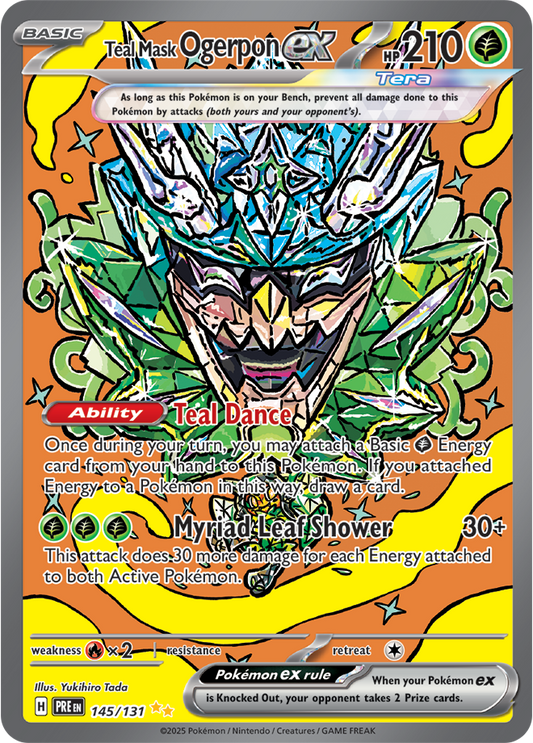 Teal Mask Ogerpon ex 145/131 (Special Illustration Rare)