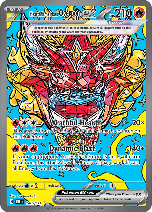 Hearthflame Mask Ogerpon ex 148/131 (Special Illustration Rare)