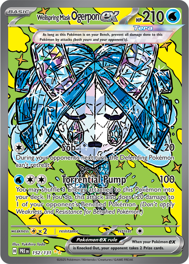 Wellspring Mask Ogerpon ex 152/131 (Special Illustration Rare)