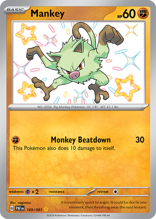 Mankey 169/091 (Shiny Rare)