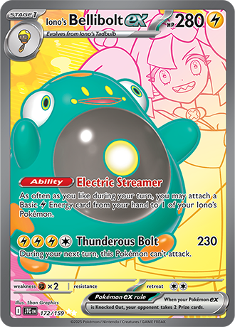 Iono's Bellibolt ex 172/159 Ultra Rare