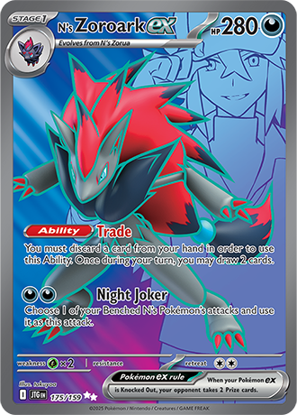 N's Zoroark ex 175/159 Ultra Rare