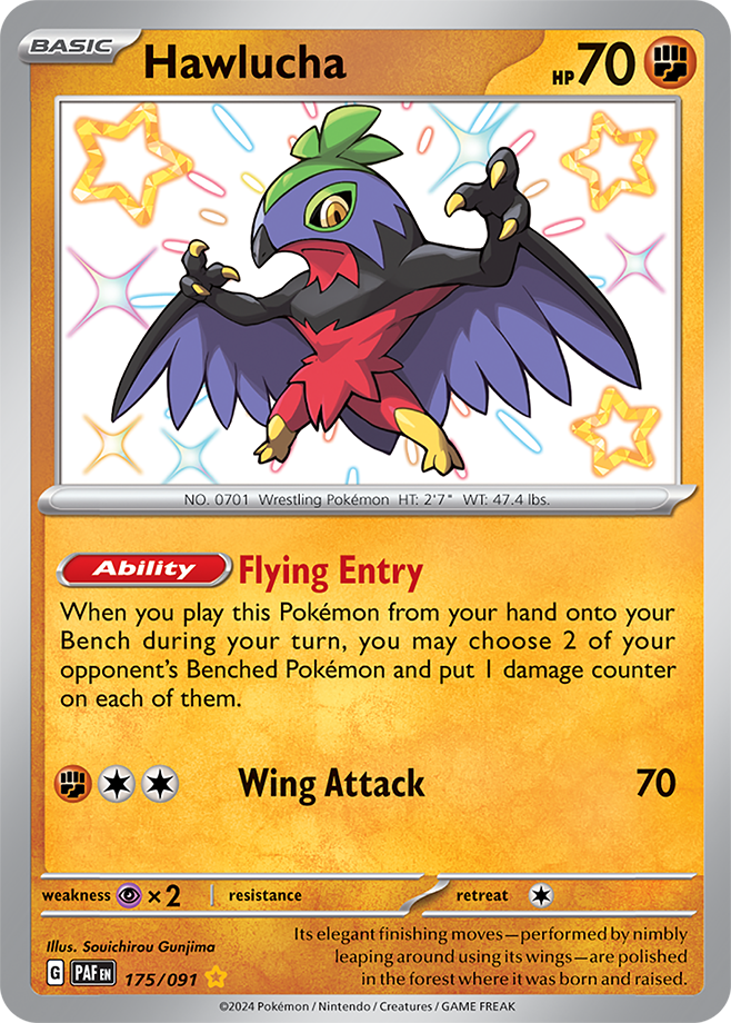 Hawlucha 175/091 (Shiny Rare)