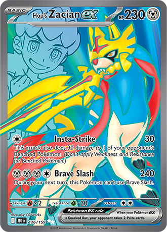 Hop's Zacian ex 176/159 Ultra Rare