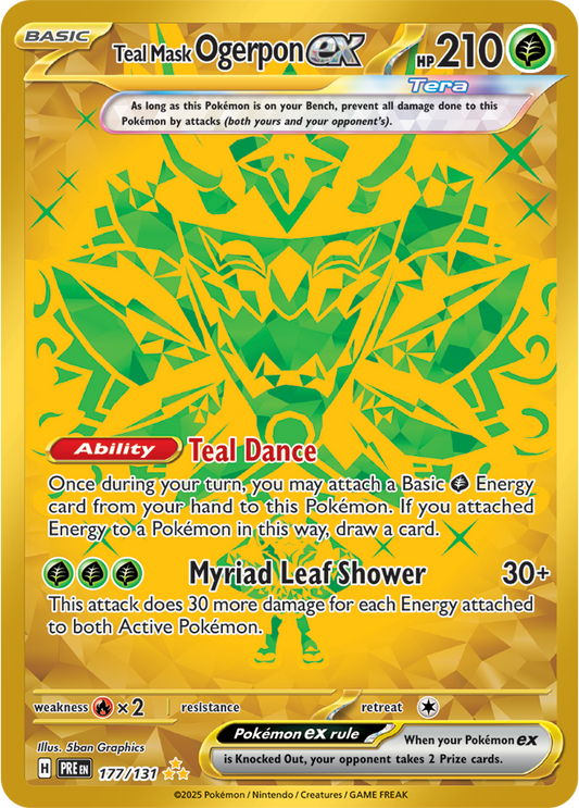 Teal Mask Ogerpon ex 177/131 (Hyper Rare)