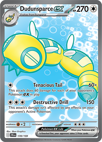 Dudunsparce ex 178/159 Ultra Rare