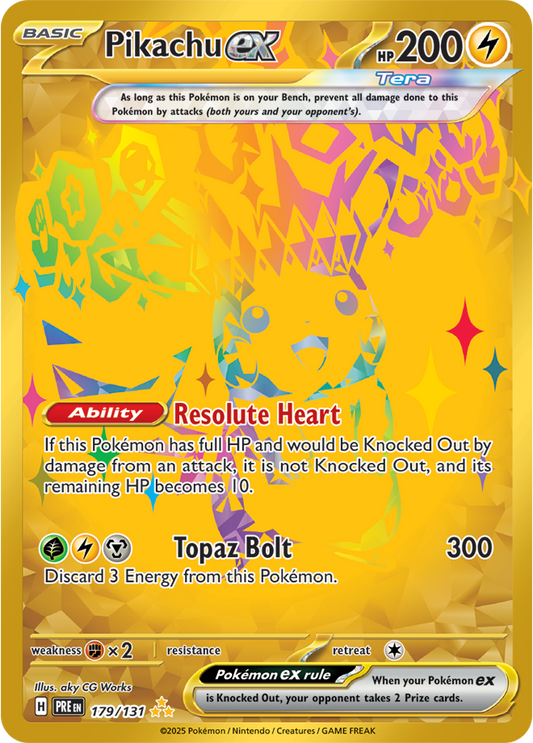 Pikachu ex 179/131 (Hyper Rare)
