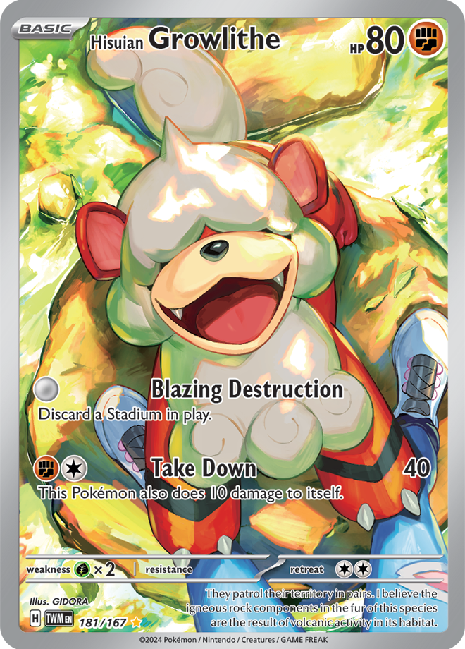 Hisuian Growlithe 181/167 (Illustration Rare)