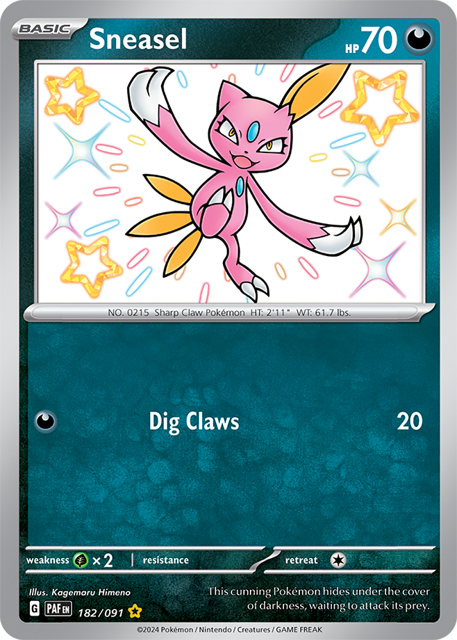 Sneasel 182/091 (Shiny Rare)