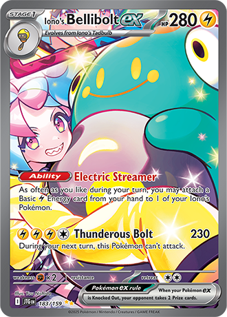 Iono's Bellibolt ex 183/159 Special Illustration Rare