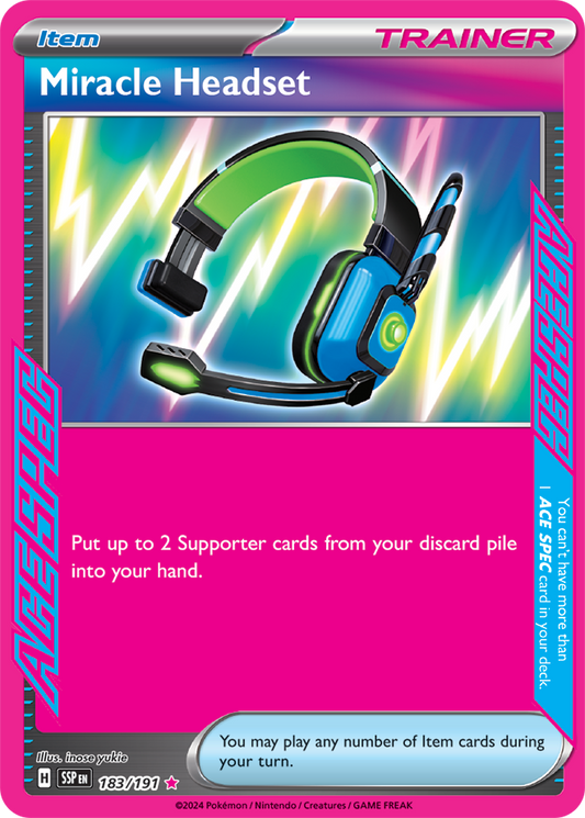 Miracle Headset 183/191 (ACE SPEC)
