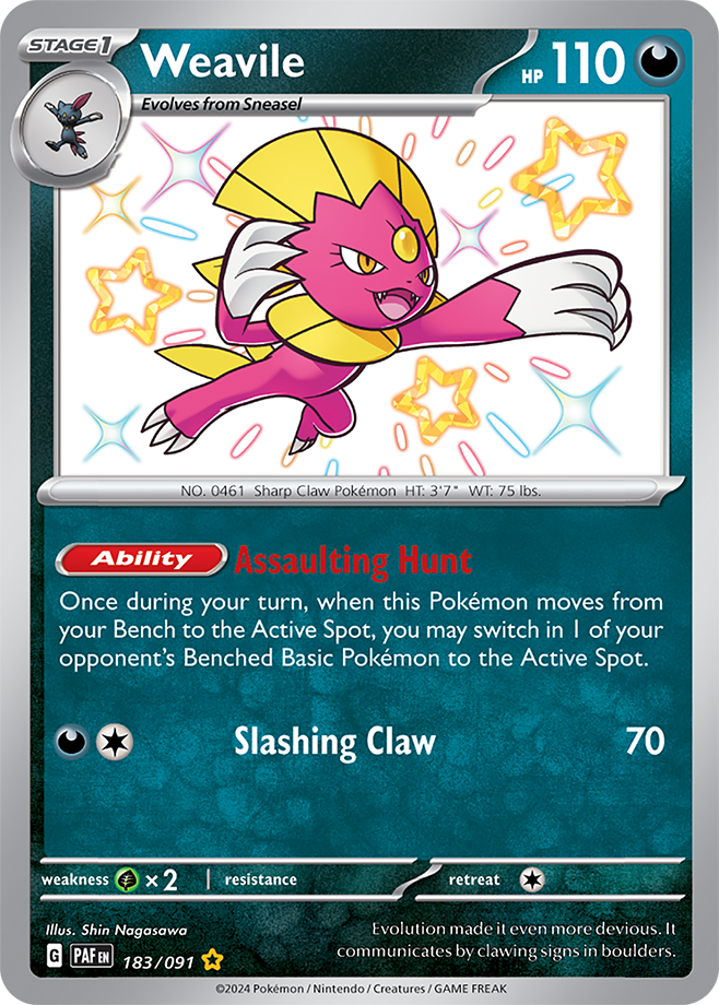 Weavile 183/091 (Shiny Rare)