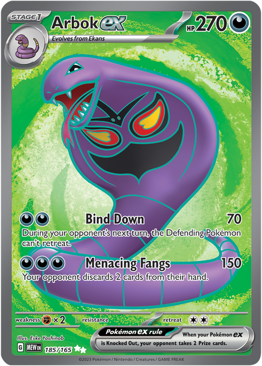 Arbok ex 185/165 (Ultra Rare)