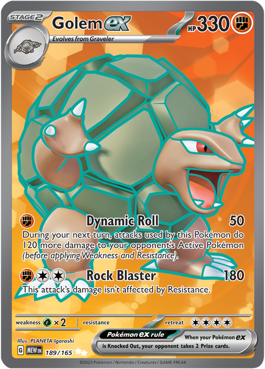 Golem ex 189/165 (Ultra Rare)