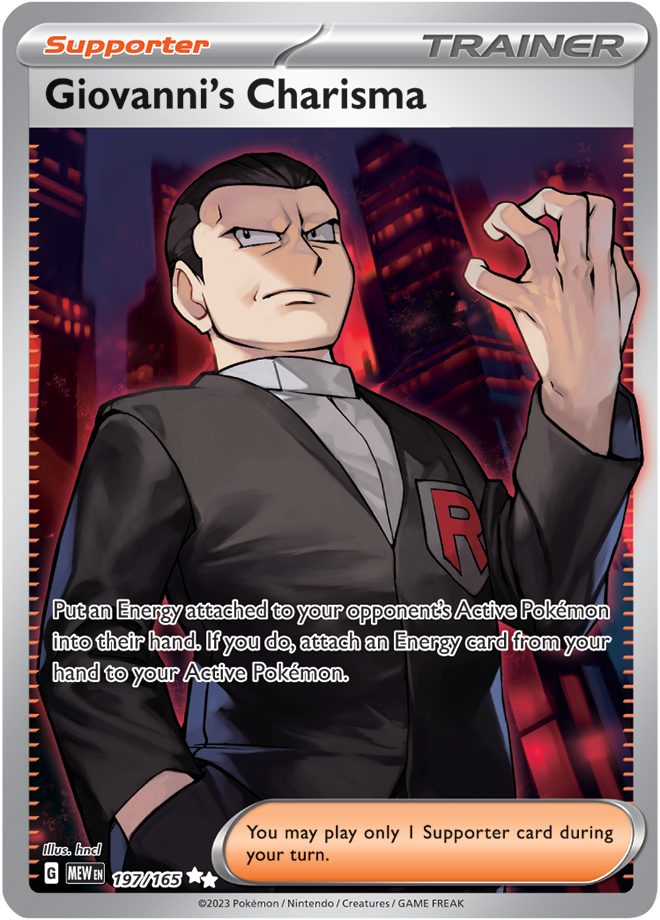 Giovanni's Charisma 197/165 (Ultra Rare)
