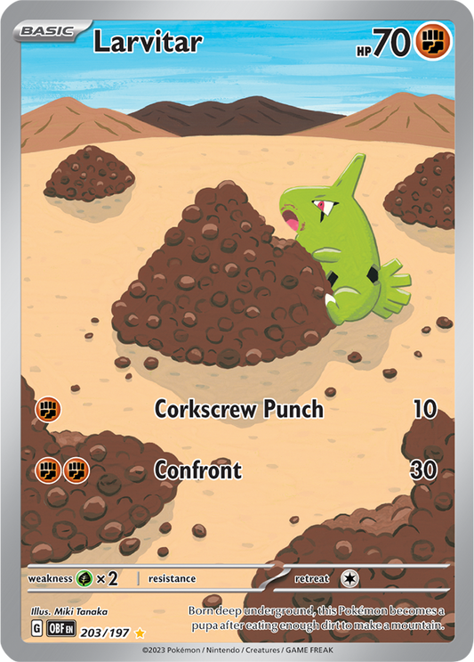 Larvitar 203/197 (Illustration Rare)