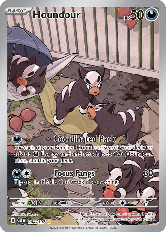 Houndour 204/197 (Illustration Rare)
