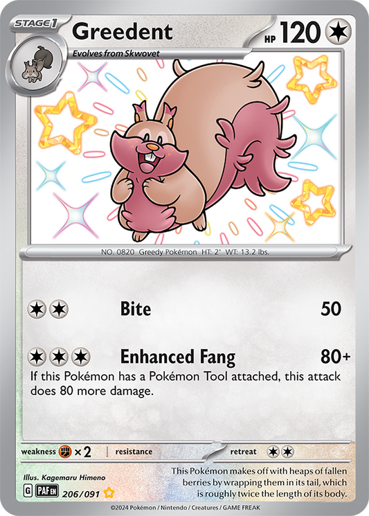 Greedent 206/091 (Shiny Rare)