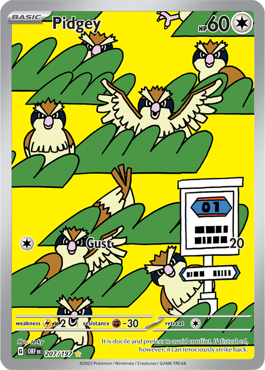Pidgey 207/197 (Illustration Rare)