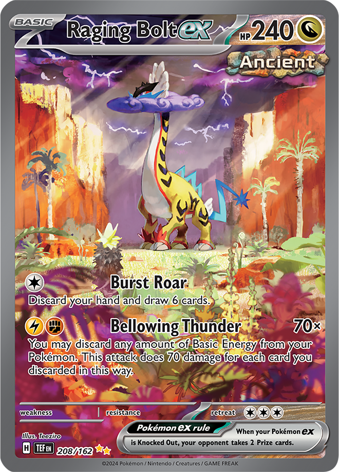 Raging Bolt ex 208/162 (Special Illustration Rare)