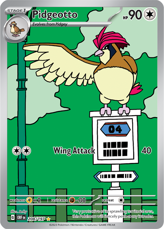 Pidgeotto 208/197 (Illustration Rare)
