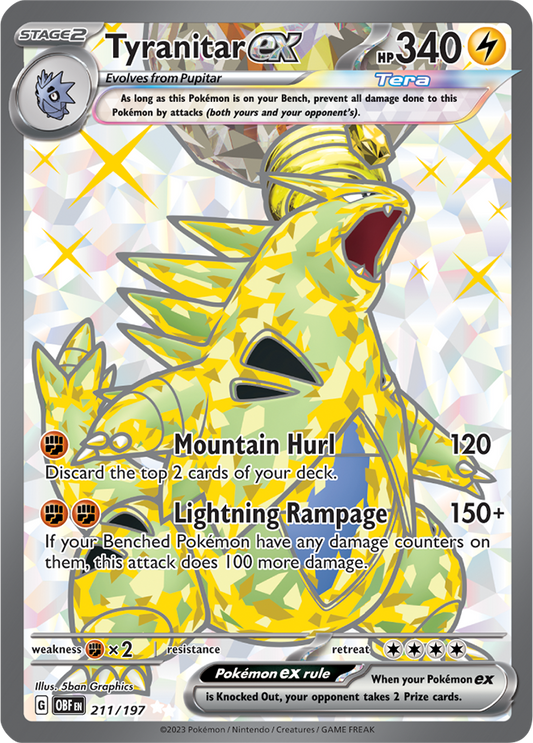 Tyranitar ex 211/197 (Ultra Rare)