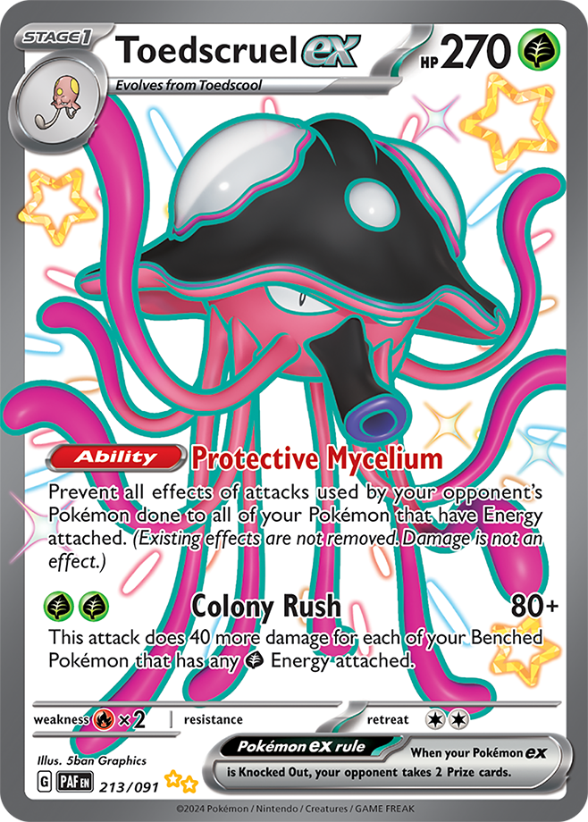 Toedscruel ex 213/091 (Shiny Ultra Rare)