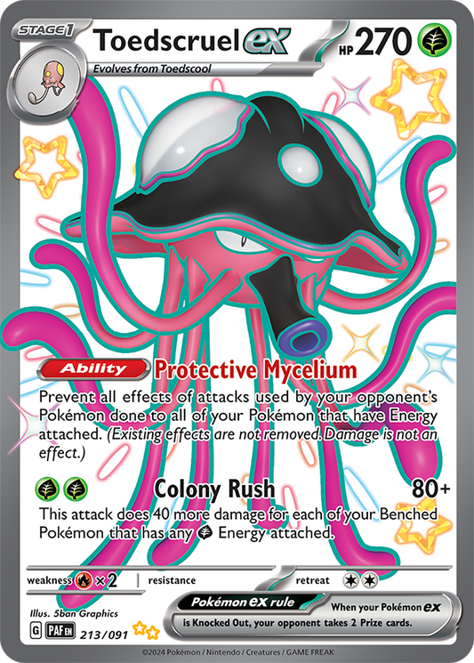Toedscruel ex 213/091 (Shiny Ultra Rare)