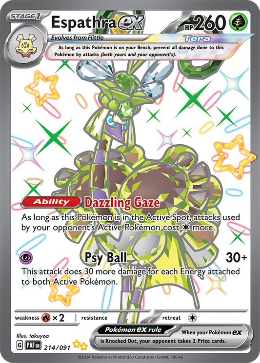 Espathra ex 214/091 (Shiny Ultra Rare)