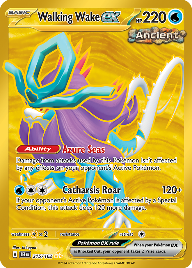 Walking Wake ex 215/162 (Hyper Rare)