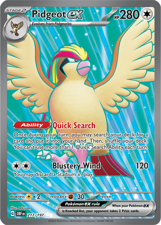 Pidgeot ex 217/197 (Ultra Rare)