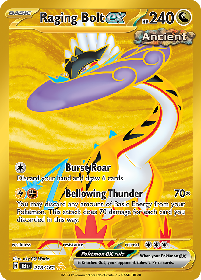 Raging Bolt ex 218/162 (Hyper Rare)