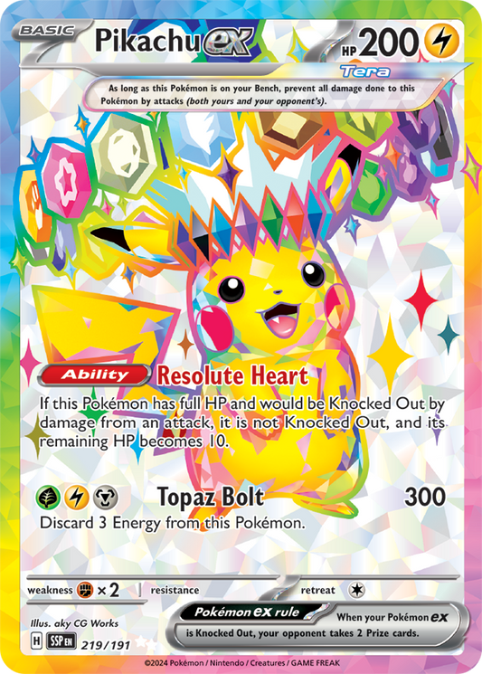 Pikachu ex 219/191 (Ultra Rare)