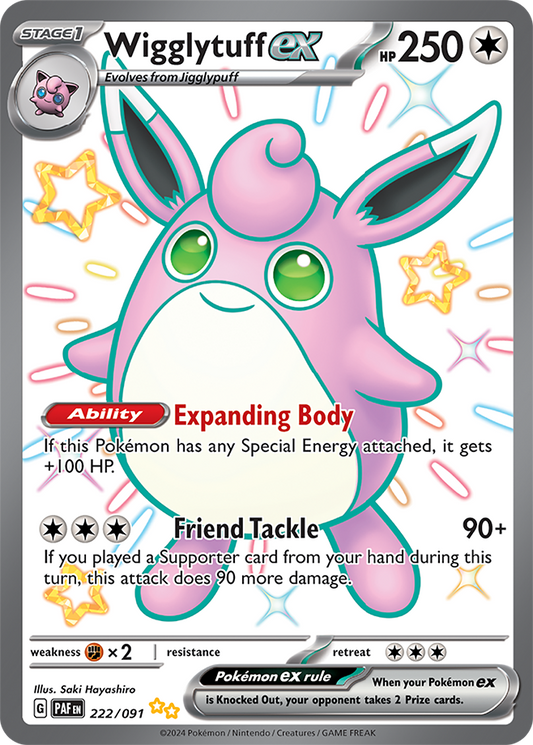 Wigglytuff ex 222/091 (Shiny Ultra Rare)