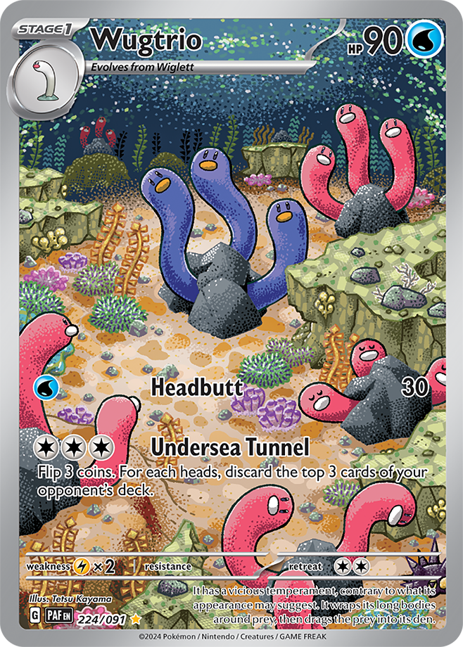 Wugtrio 224/091 (Illustration Rare)