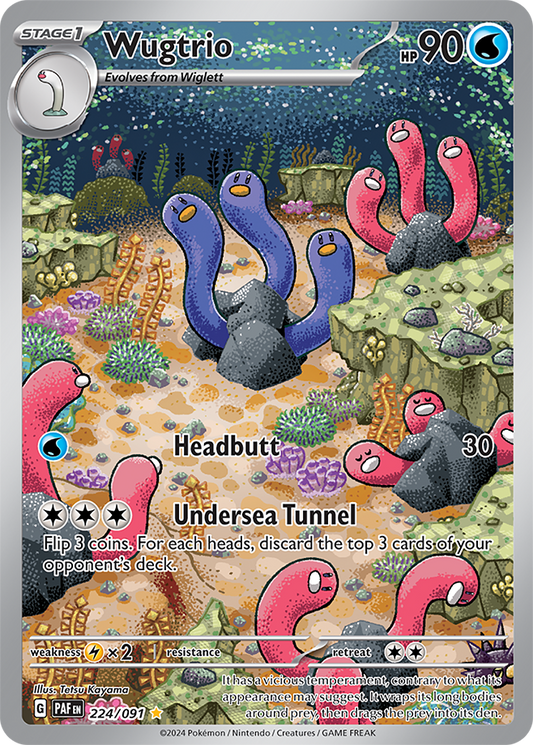 Wugtrio 224/091 (Illustration Rare)