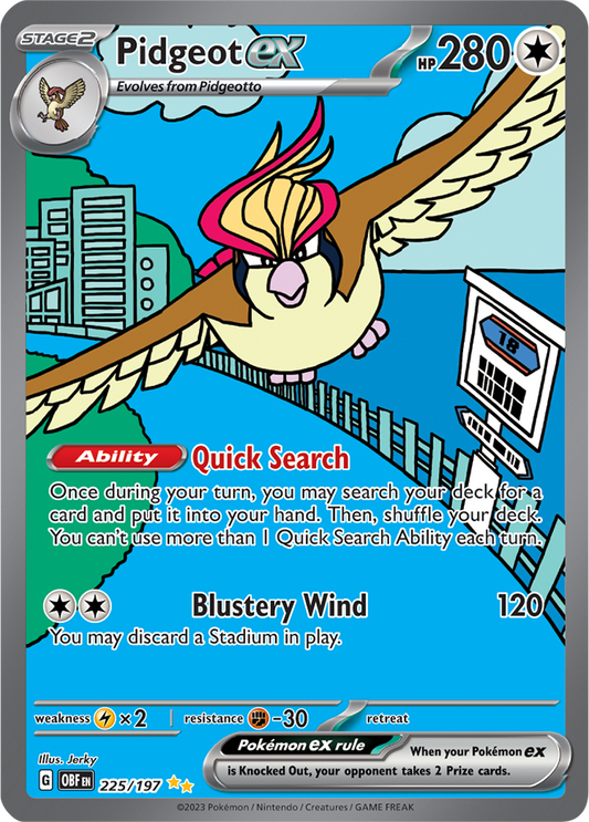 Pidgeot ex 225/197 (Special Illustration Rare)