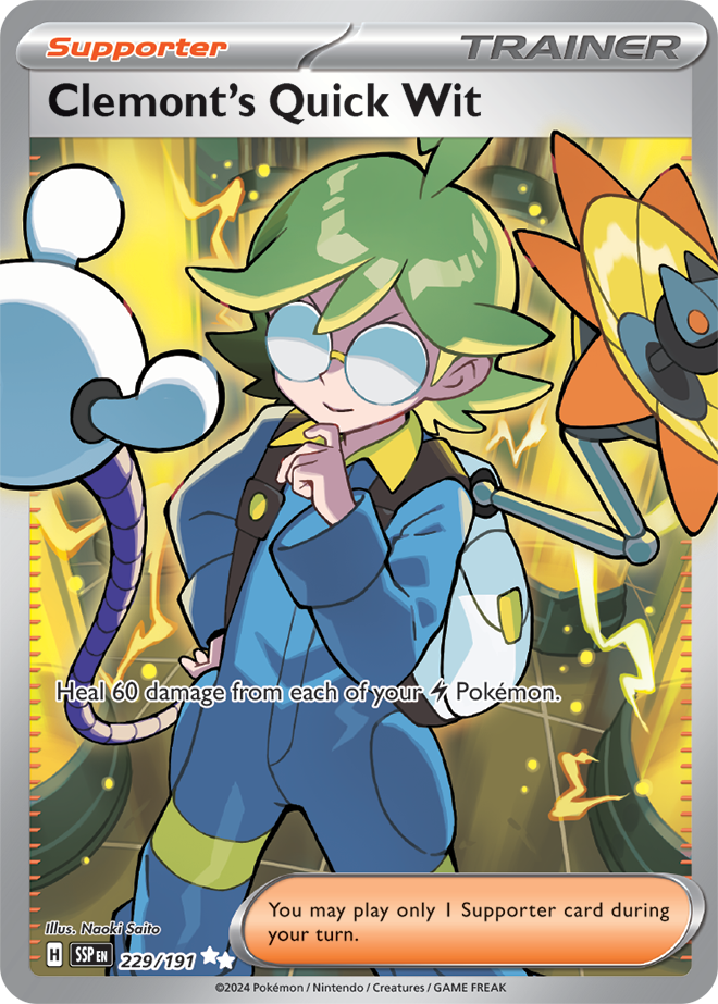Clemont's Quick Wit 229/191 (Ultra Rare)