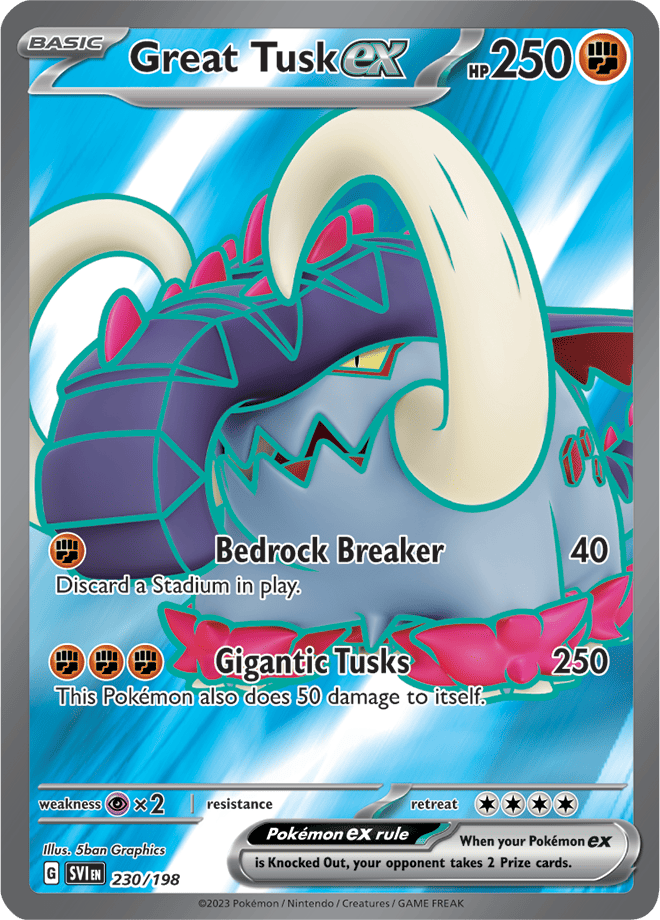 Great Tusk ex 230/198 (Ultra Rare)