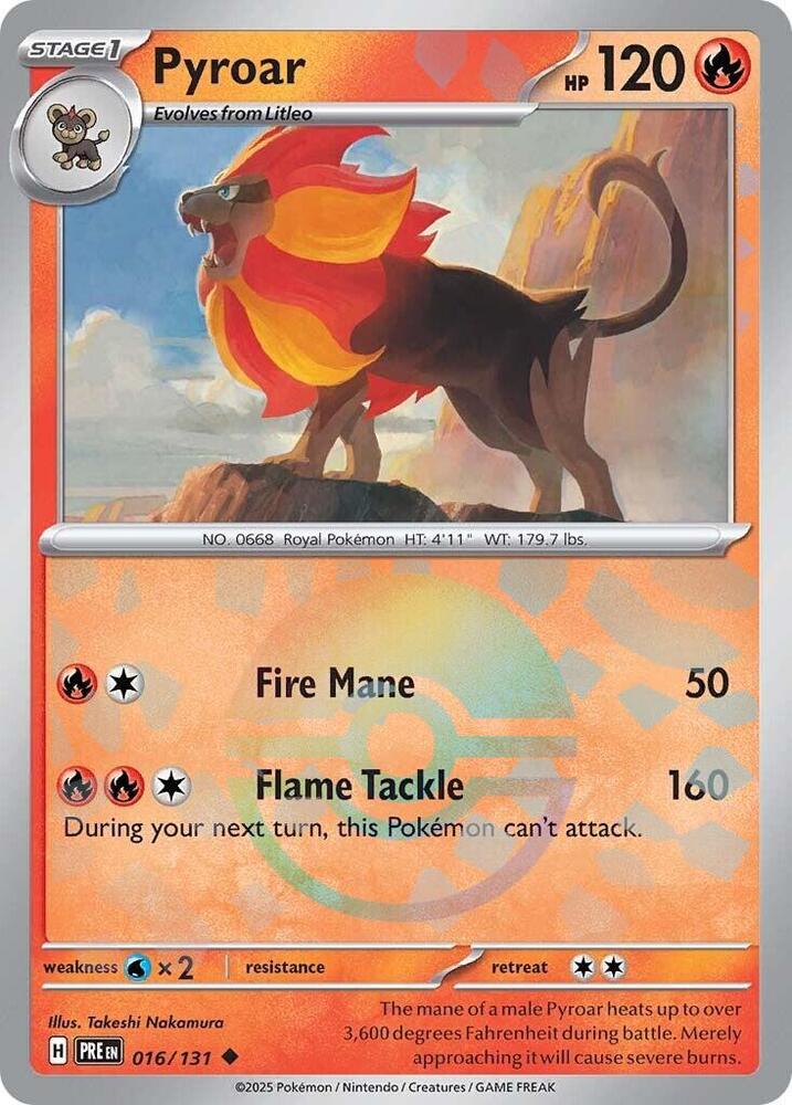 Pyroar 016/131 (Poke Ball Pattern)