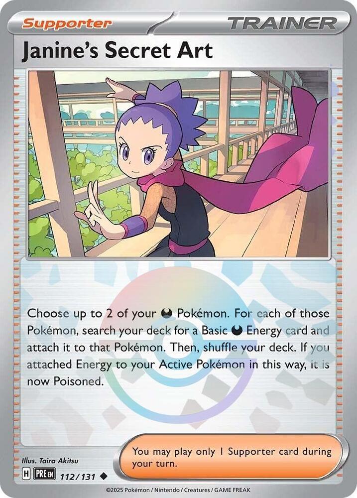 Janine's Secret Art 112/131 (Poke Ball Pattern)