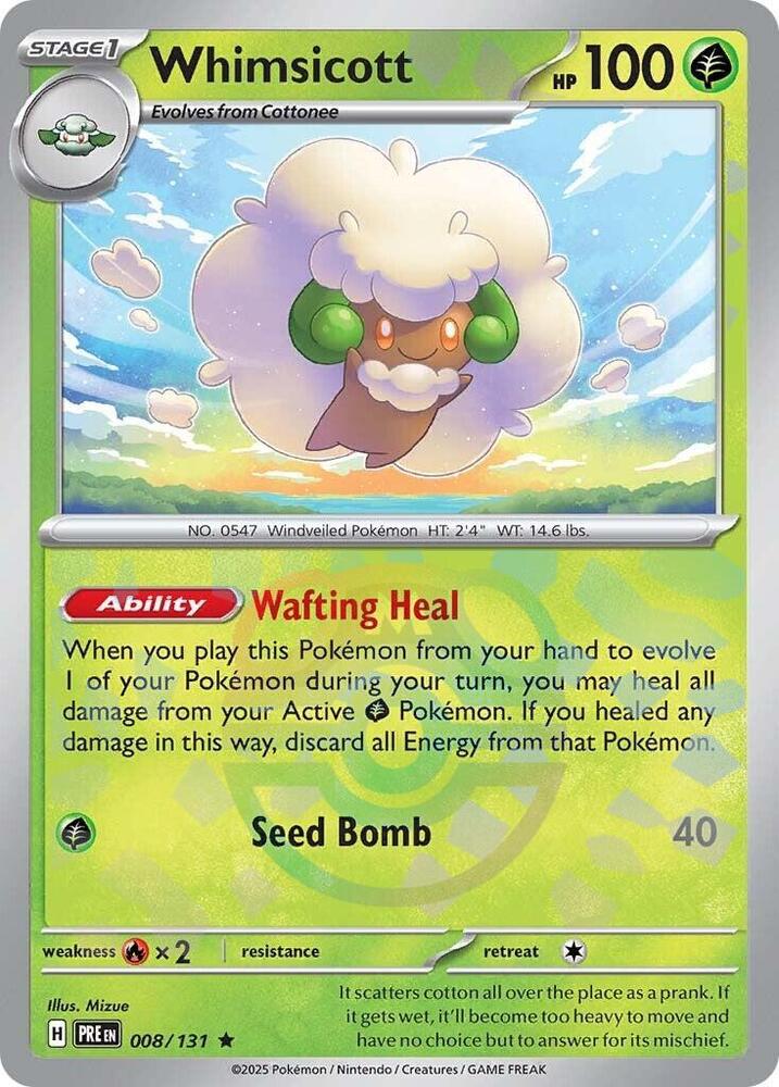 Whimsicott 008/131 (Master Ball Pattern)